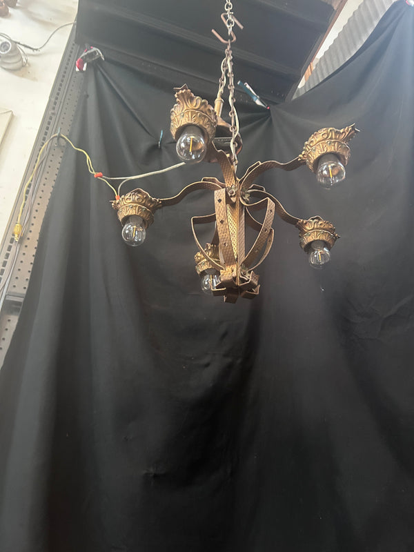 5 Light Bronze Chandelier
