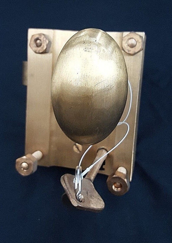 Brass Ship Rim Lock with Oval Knob and Key "Bond Store" Fob