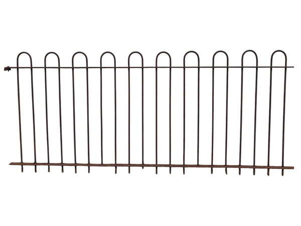35 Ft of Antique Wrought Iron Hairpin Fencing GA21128