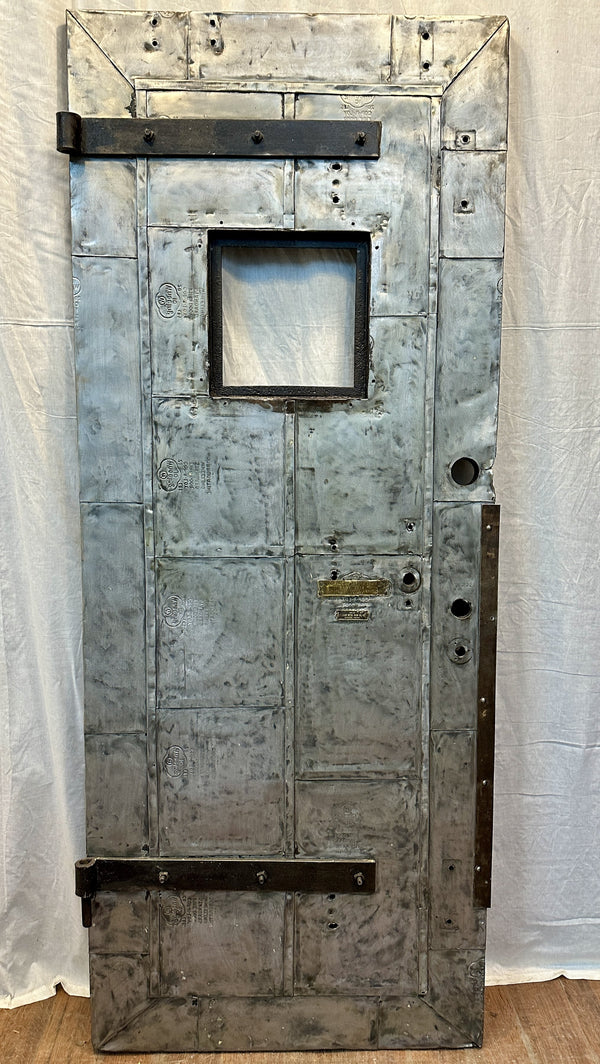 1-Pane Galvanized Steel-Clad Patchwork Fire Door GA20567
