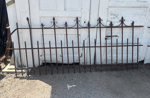 107.5 Feet of Wrought Iron Victorian Fence Panels GA21243