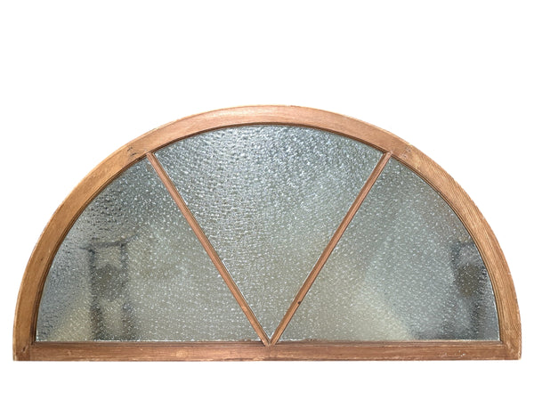 Antique Restored Arched Florentine Glass Transom Window GA20696
