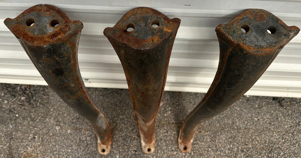 Set of 3 Antique Cast Iron Industrial Table Legs GA20378