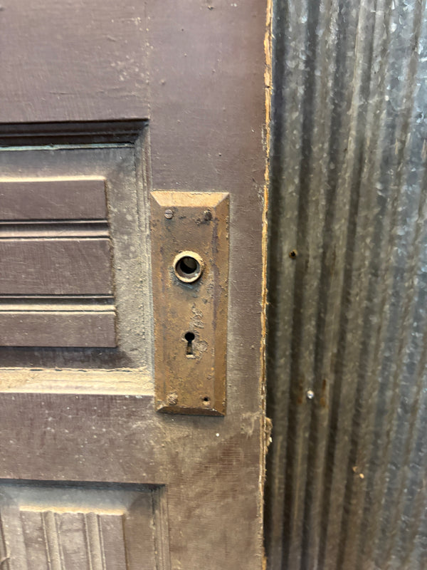 Multi-Pane Wooden Door with Stained Glass GA21547