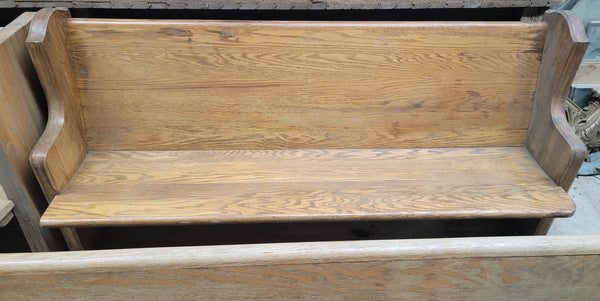 Vintage Oak Church Pew Bench 70 3/4" Long GS00625