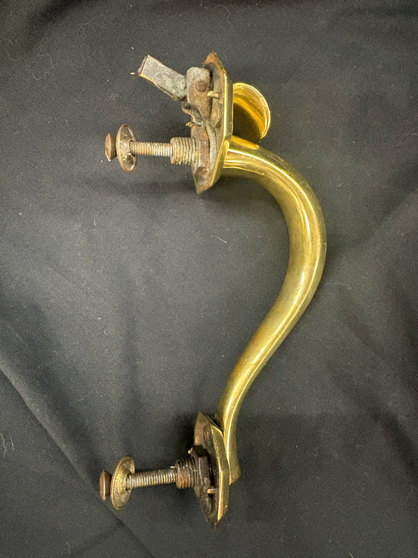 Vintage Solid Brass Door Handle w/ Thumb Latch GA21142