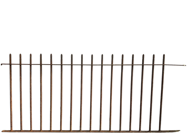 7 Ft of Antique Wrought Iron Picket Fencing GA21005