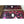 Load image into Gallery viewer, Pair of Framed Red &amp; Purple Stained Glass Windows GA21075
