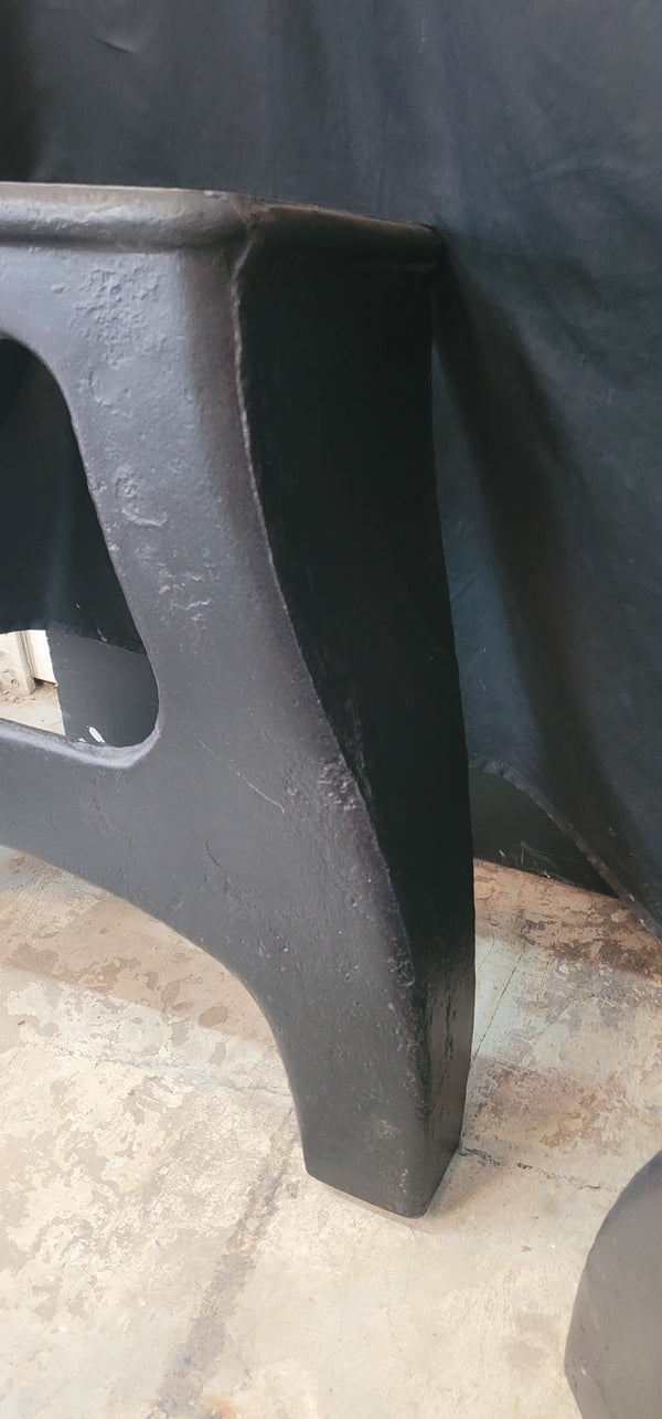 Pair of Cast Iron Factory Tapered Machine Legs 21" T GS00689