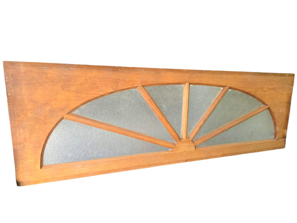 Textured Glass Sunburst Transom Window GAM0478