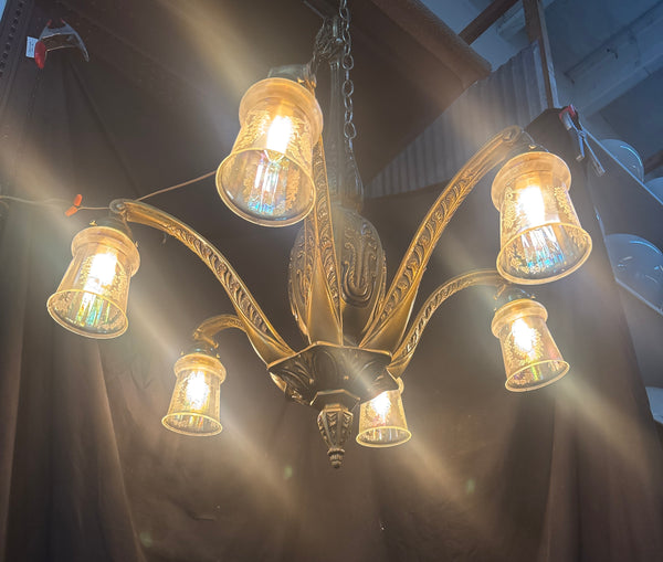 Brass 6-Light Chandelier GA21275