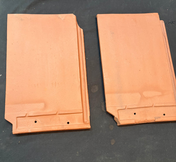 NOS Ludowici Brand Celadon Terra Cotta Roofing Tiles 9" x 14"