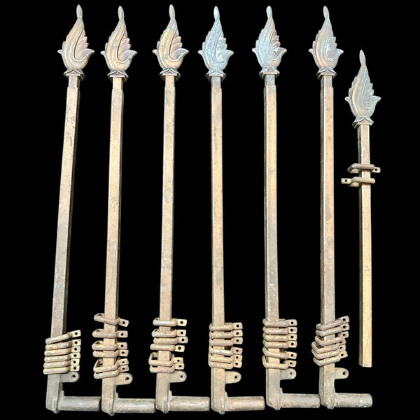 6 1/2 Swing Out Adjustable Curtain Rods (No Brackets) GA20186