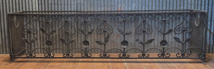 Vintage Ornate Wrought Iron Fireplace Fender 64