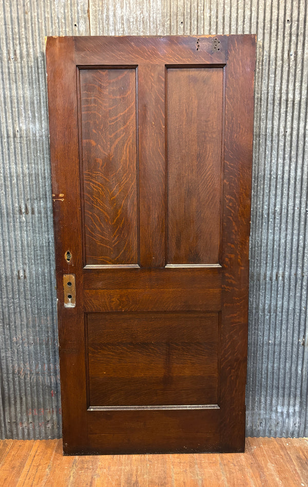 3-Panel Wooden Door GA21474