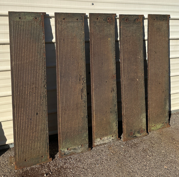 Set of 5 50" Long Cast Iron Stair Treads GA20613