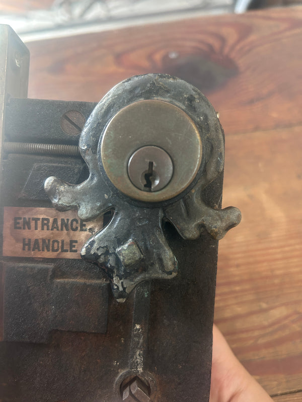 Ornate Antique Mortise Lock Set GS011025