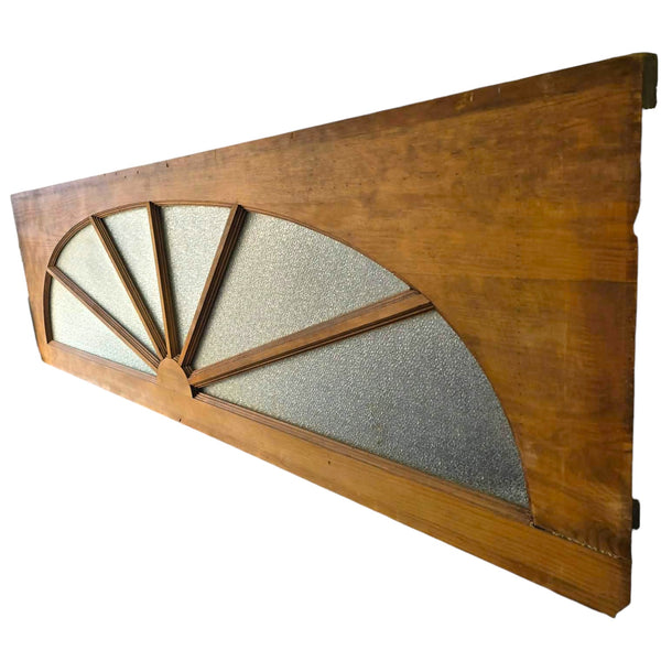 Textured Glass Sunburst Transom Window GAM0478