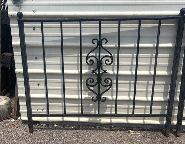 19 Feet of Iron Fence Panels GA21323