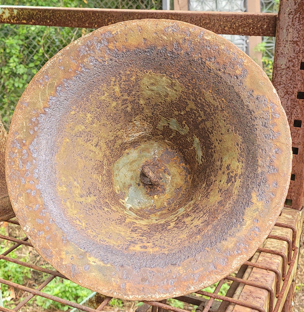 Vintage C.S. Bell Hillsboro OH #2 Cast Iron Bell w/ Top Yoke 16" x 10" GS00698