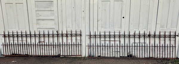 20 Ft of Antique Wrought Iron Garden Gate Fencing GA20490
