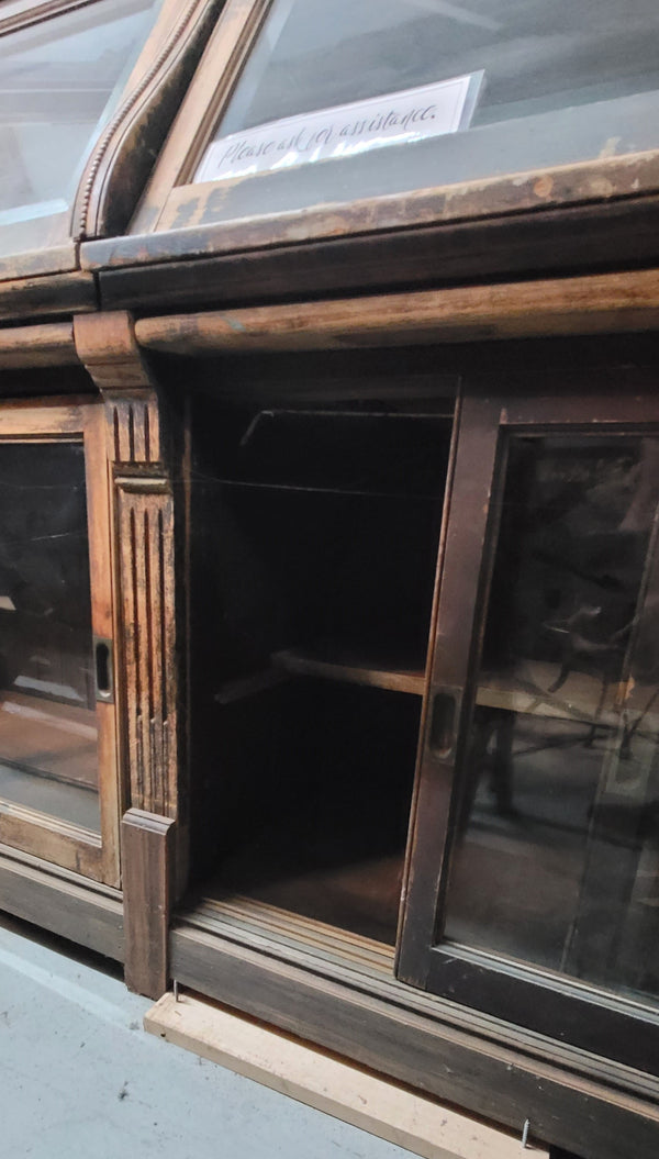 General Store Display Cabinet w/ Huge Storage 17 1/2' Long x 8 1/2' Tall GS00595
