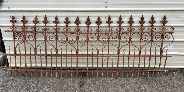 8 Foot Iron Fence Panel GA21295
