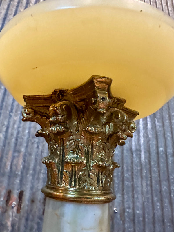 Alabaster Table Base w/ Ionic Capital (No Top) GA20288