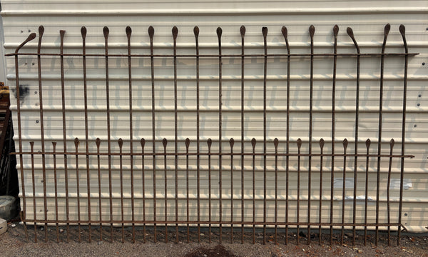 75 Feet of Iron Fence Panels GA21356