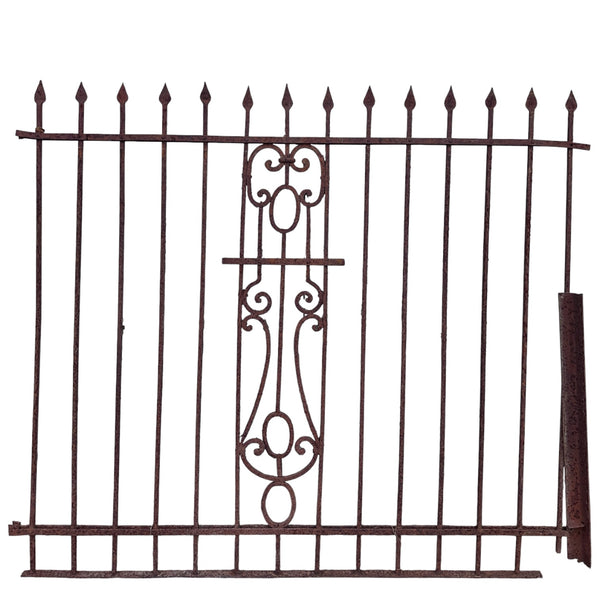 39 Ft of Antique Wrought Iron Fencing GA21049
