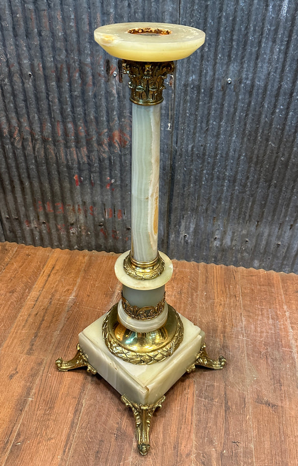 Alabaster Table Base w/ Ionic Capital (No Top) GA20288