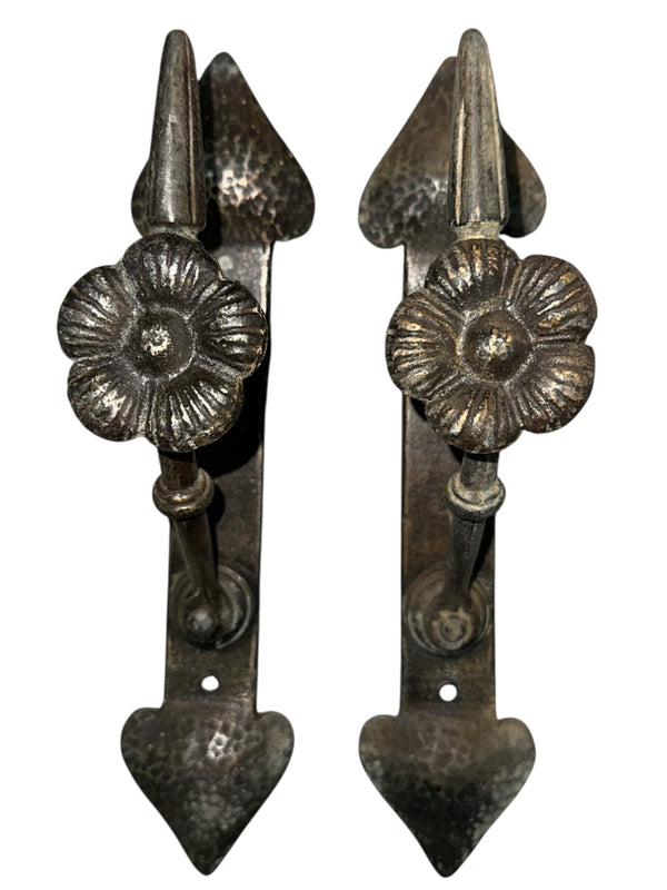 6 Pairs of Vintage Brass Patina Curtain Rod Brackets by Hi-Lite GA20716
