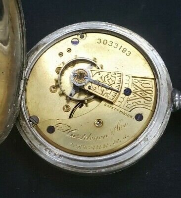 1800's Coin Silver C. Hartdegen & Co. Pocket Watch