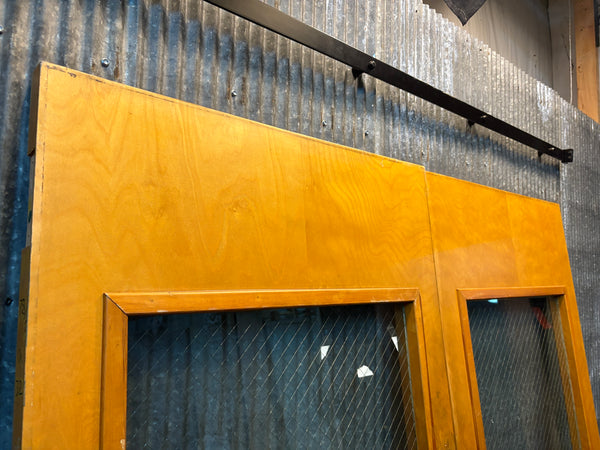 Matching Pair of Lab Doors w/ Diamond Safety Glass GS6097