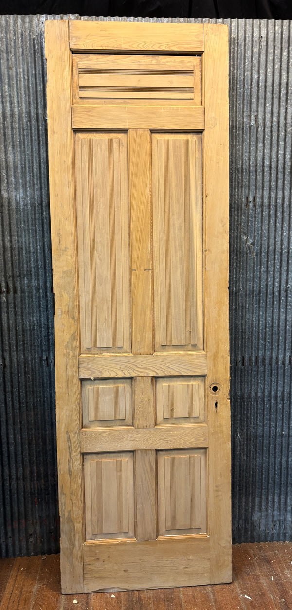 Pair of Heart Pine 7-Panel Doors GA21431