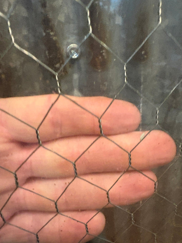 3-Panel Chicken Wire Glass Door GS6099