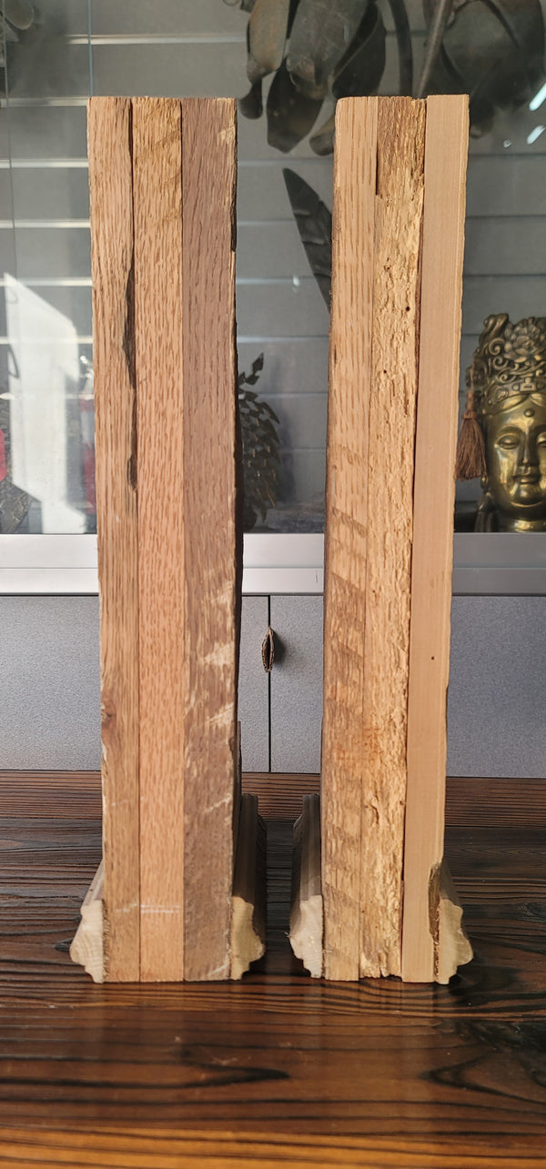 Pair of 3 Layered Wooden Corbels 16 1/2" T x 6 1/4 D x 3 3/4" GS00941