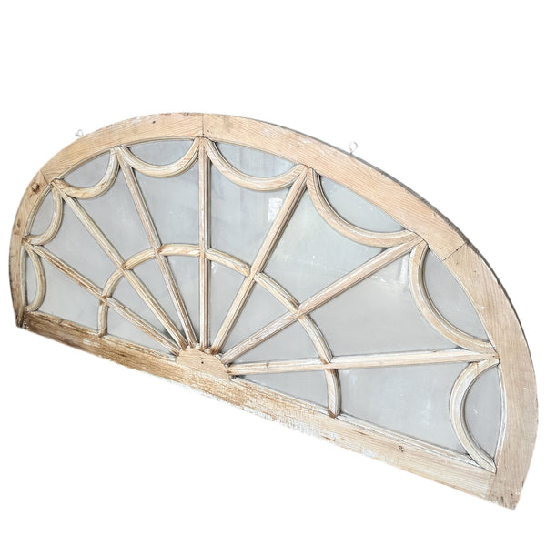 Restored Antique Transom Window w/ Frosted Glass GA20694