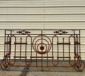 Antique Iron Three-Sided Balcony Railing GA20549