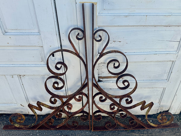 Pair of Hand-Wrought Steel Mezzanine Brackets GA20514