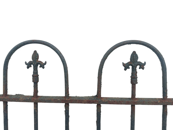 14 Ft of Antique Wrought Iron Hairpin Fencing GA20877