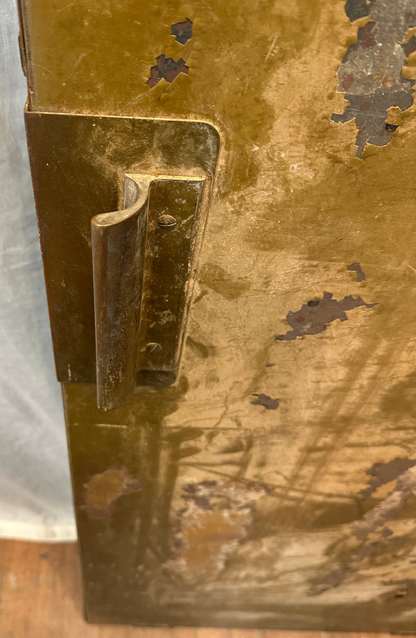 Steel Clad Elevator Doors with Original Otis Wheels & Brass Handles GA20554