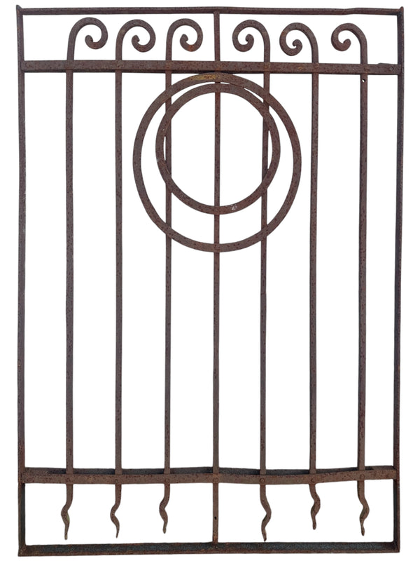 Antique Wrought Iron Victorian Garden Gate - 32" W x 43" T - GA20982