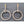 Load image into Gallery viewer, Pair of Large 4 1/2" Round Industrial Eye Hook Rings GA4066
