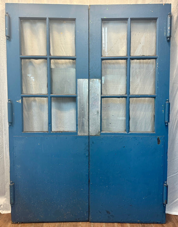 Wood & Steel Double Door Pair - Salvaged from Schuylkill Printing Plant GA20561