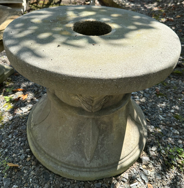 Concrete Fountain Base w/ Acanthus Leaf Design GA20349