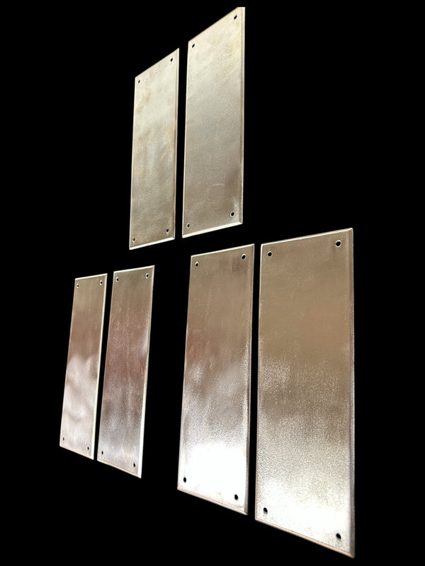 3 Pairs of Red Brass Door Push Plates GA20779