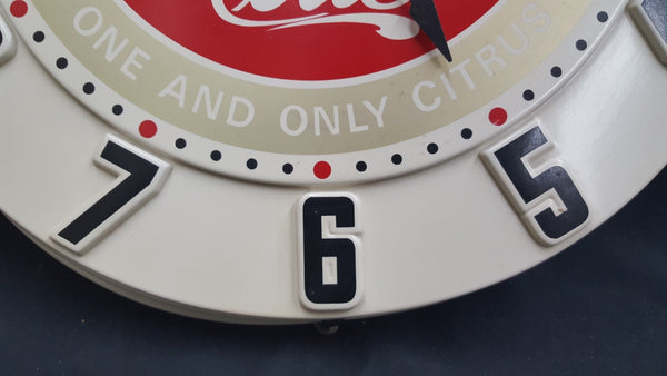 Vintage As You Like it Citrus Sun Drop Cola Large Round Wall Clock GA21118
