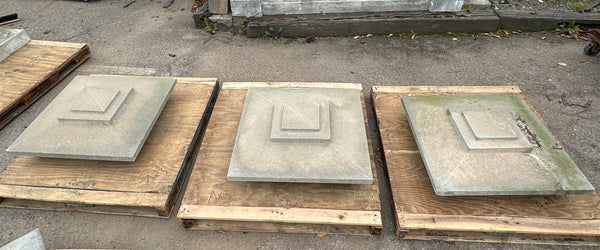 Arts & Craft Style Cast Concrete Column Tops GA20482