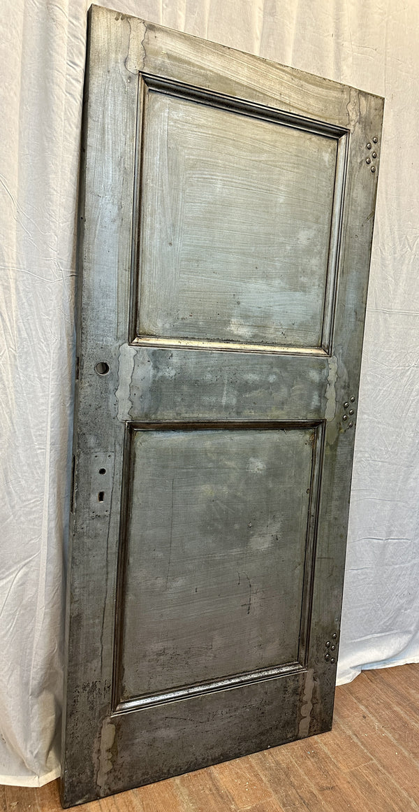 2-Panel Galvanized Steel Door w/ Original Hardware GA20566